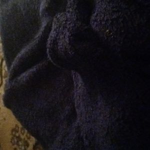 Snuggy blanket which is navy blue